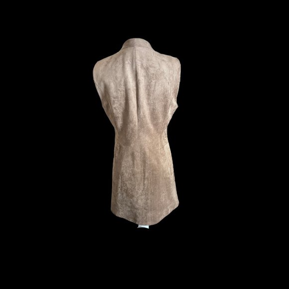 NWT BCBG MaxAzria Faux Suede Wrap Dress-S - Picture 2 of 3
